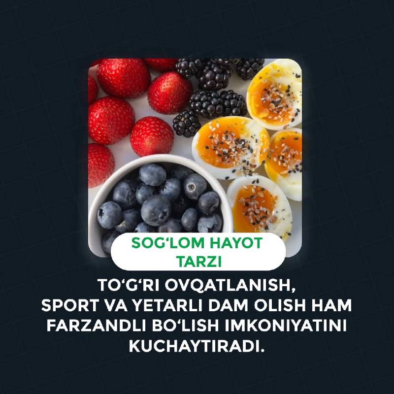 Farzandli bo‘lish imkoniyatini oshiruvchi omillar (6/6)