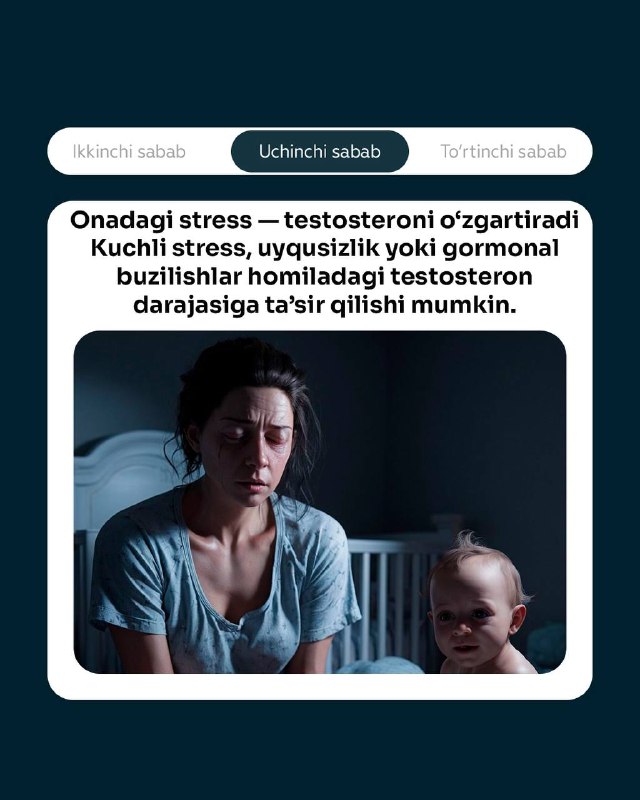 Testosteron homila uchun qanchalik muhim? (4/5)
