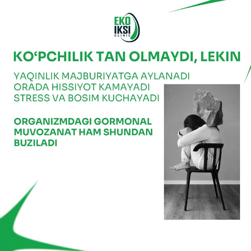 Homiladorlik bo‘lmasa — ularning asosiy sabablari (2/3)