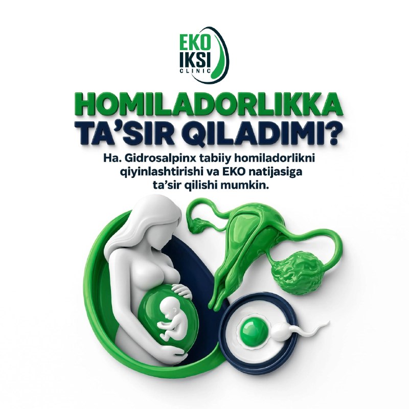 Gidrosalpinx nima va u homiladorlikka qanday ta’sir qiladi? (3/5)