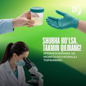 sperma shubxa bo'lsa