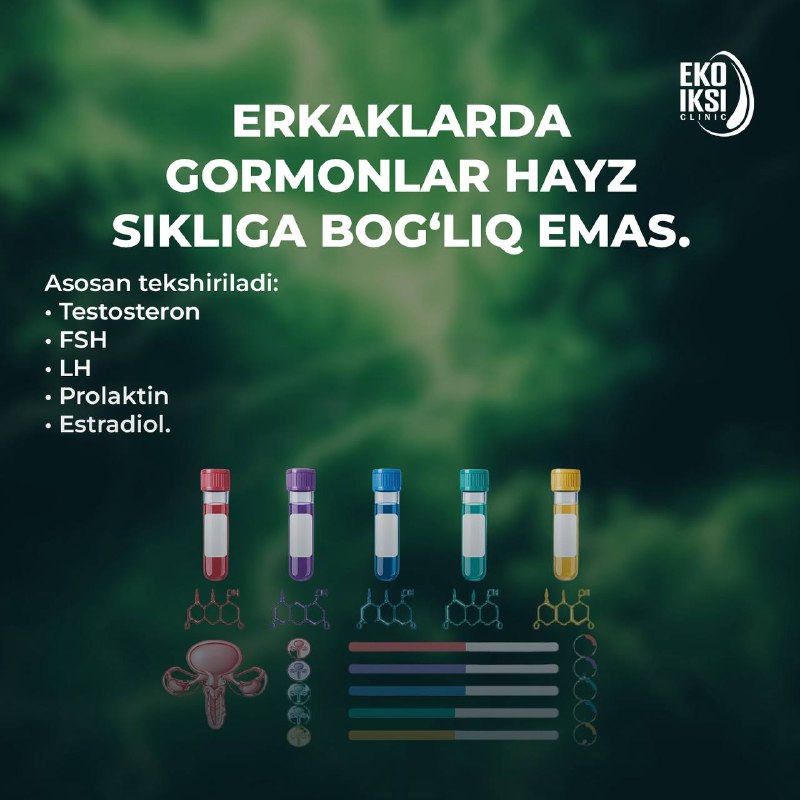 Ayol va erkak gormon tekshiruvlari bir xilmi?