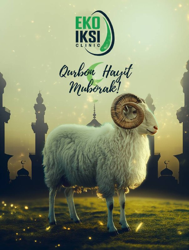 Klinikamiz Qurbon Hayiti bayrami bilan tabriklaydi